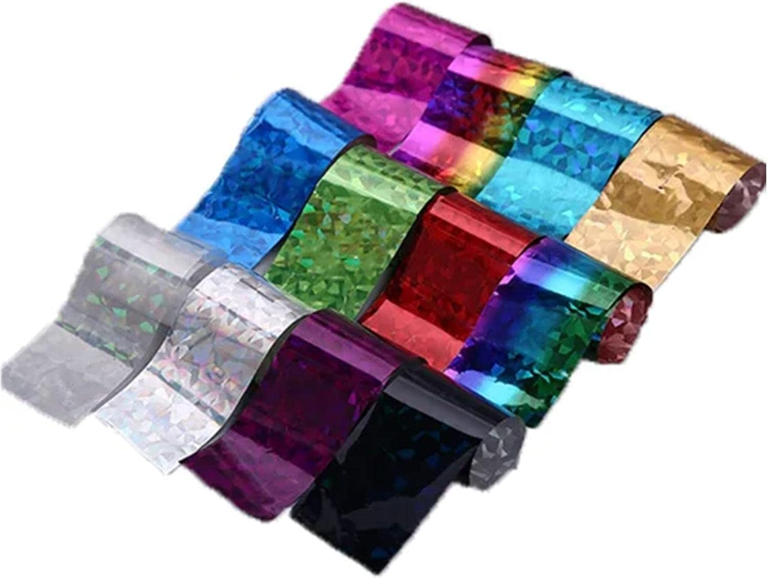 Foil Rolls | Stickers Set for Nail Design, Decals, Colorful Transfer Nail Foils Manicure Tips Decoration For image number 5