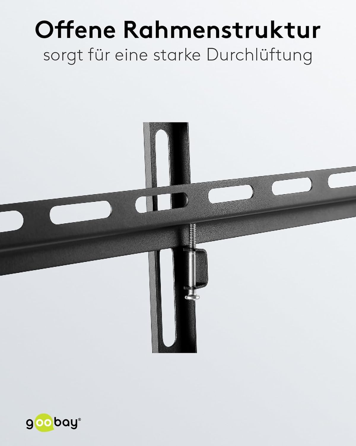 Goobay Tilt Wall Mount for TV Size 32-55, Black, Medium image number 2