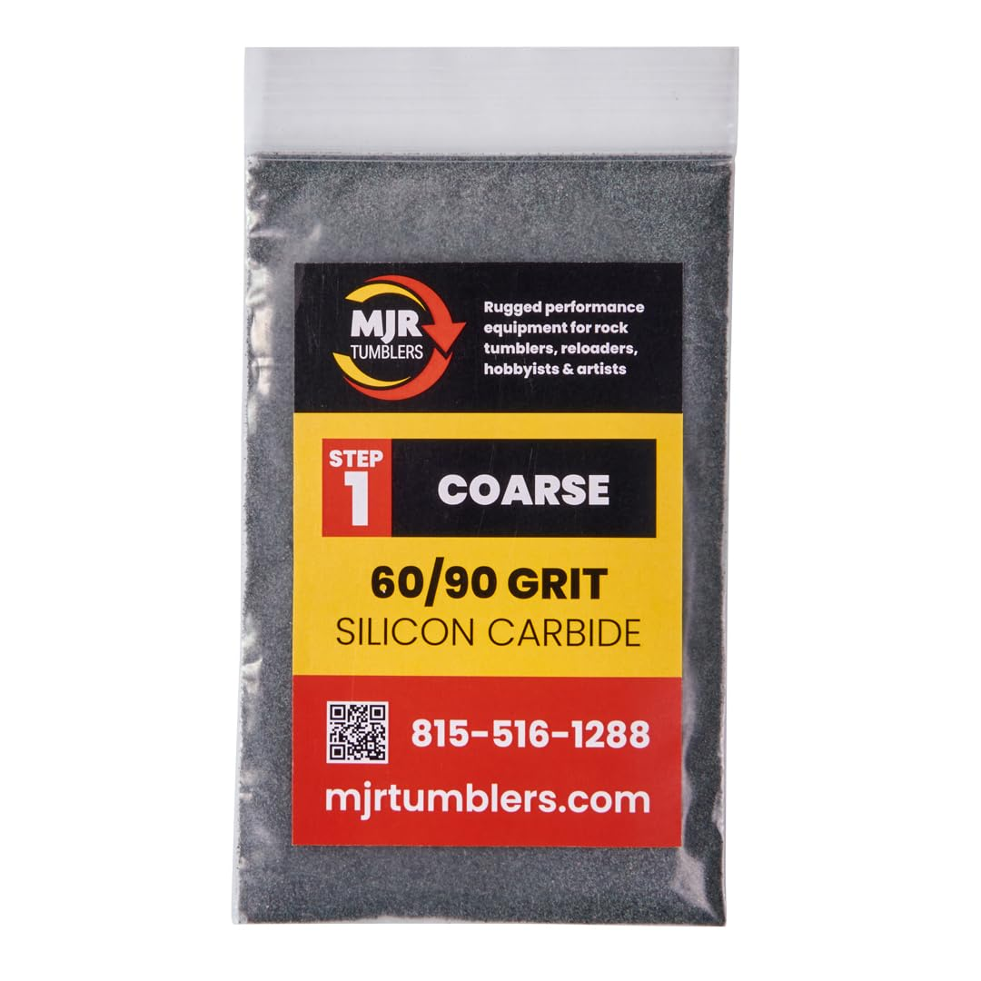 MJR Tumblers 1 LB Polish 60/90 Silicon Carbide Rock Refill Grit Abrasive Media Step 1 USA image number 1