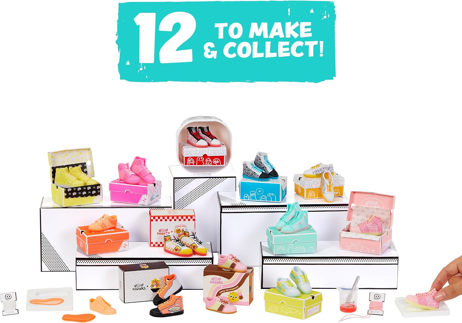 Mga&rsquo;S Miniverse Make It Mini Sneakers Mini Collectibles, Mystery Blind Packaging, DIY, Crafts, Mold, Fashion, Sneakers, NOT Edible, Collectors, 8+ image number 4