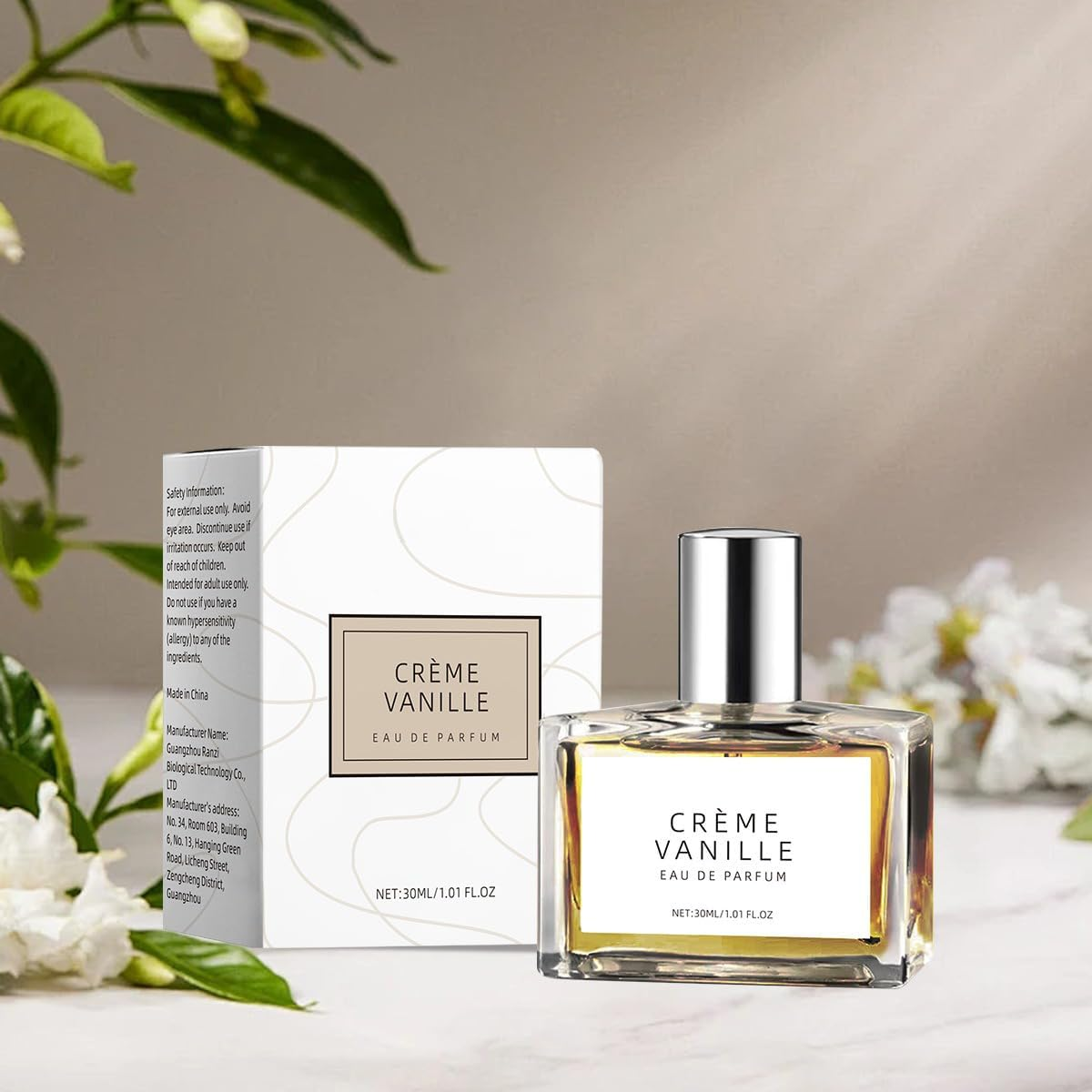 Cr&egrave;me Vanille Eau De Parfum 30Ml /1.01 FL.OZ| Alcohol-Free Vanilla Cream Perfume Spray | Long Lasting Sweet Gourmand Fragrance for Women | Cosy & Comforting Scent-Rzxs0062 (Vanilla Cream) image number 4