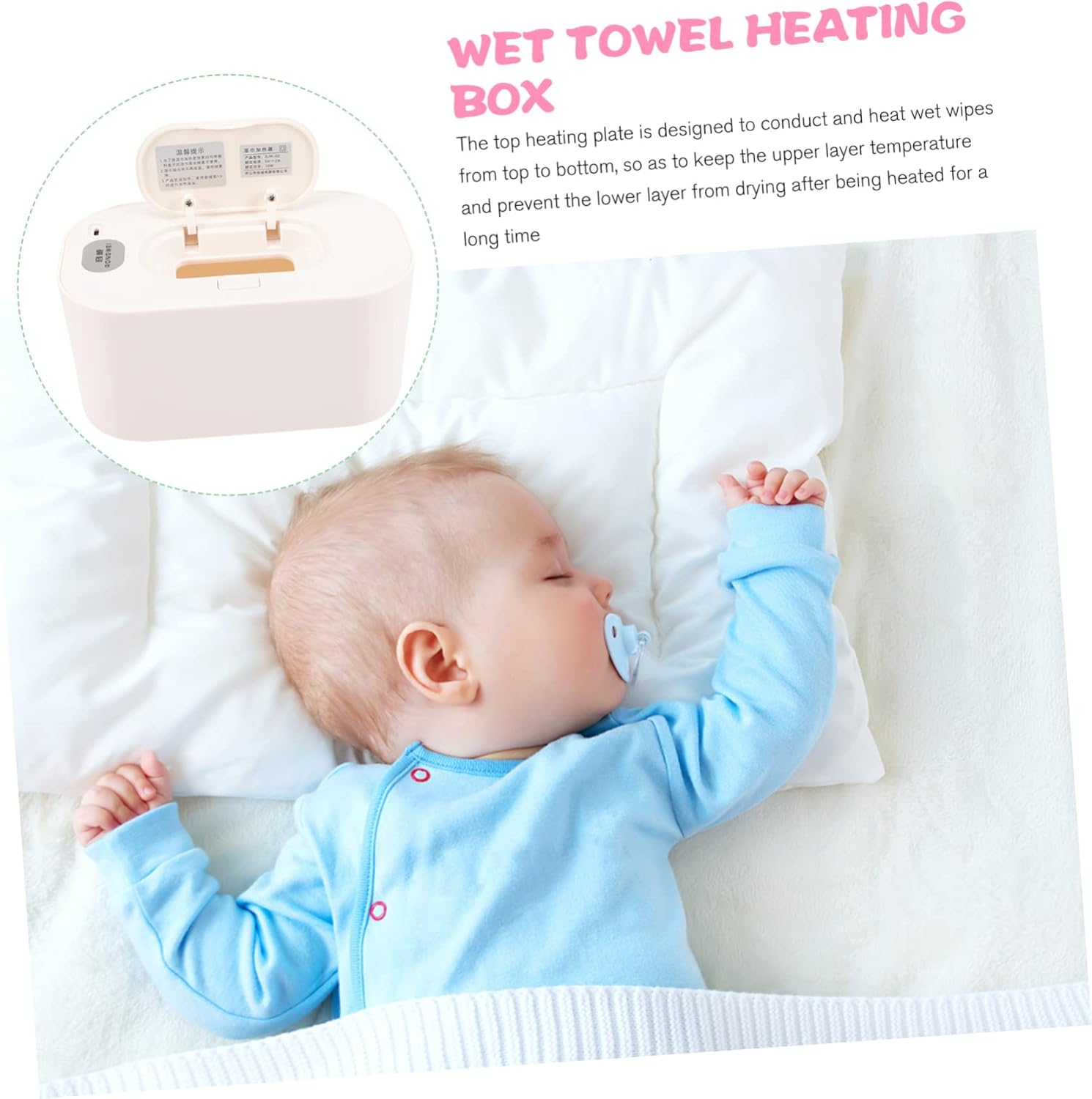 KOMBIUDA Wipe Warmer Dispenser High-Strength Material Easy to Use for Facial Tissues image number 5