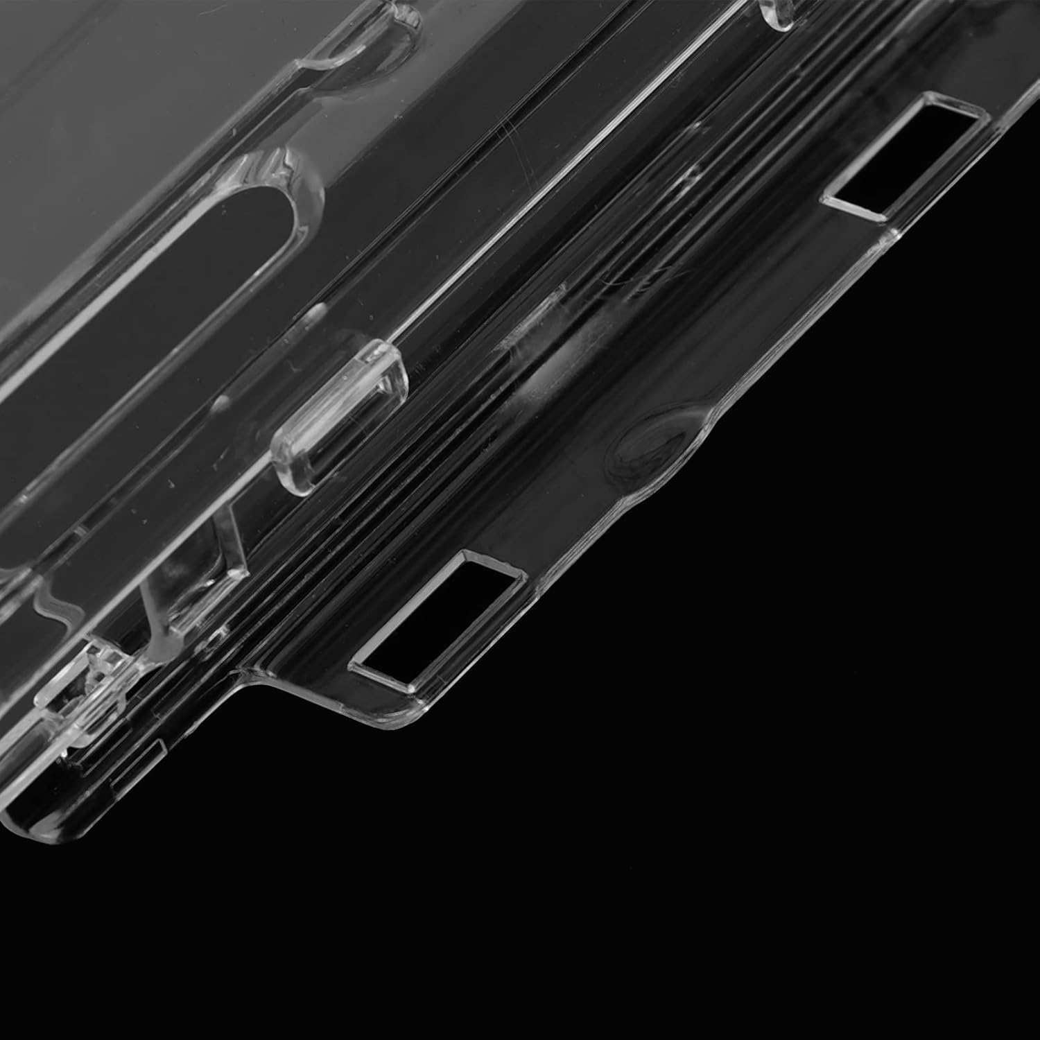 Liyquint Transparent Shockproof Hard Case for PSP 2000/3000, Scratch Resistant with Movie Bracket, Lightweight Protective Cover Compatible with PSP 2000 (Transparent) image number 4