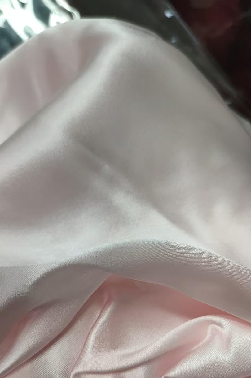 Gorsmoon Silk Bonnet for Sleeping - 100% Mulberry Silk Sleep Cap, Adjustable & Breathable Sleep Cap Silk, Silk Bonnet for Women, Non-Slip & Easy Care (Pink)