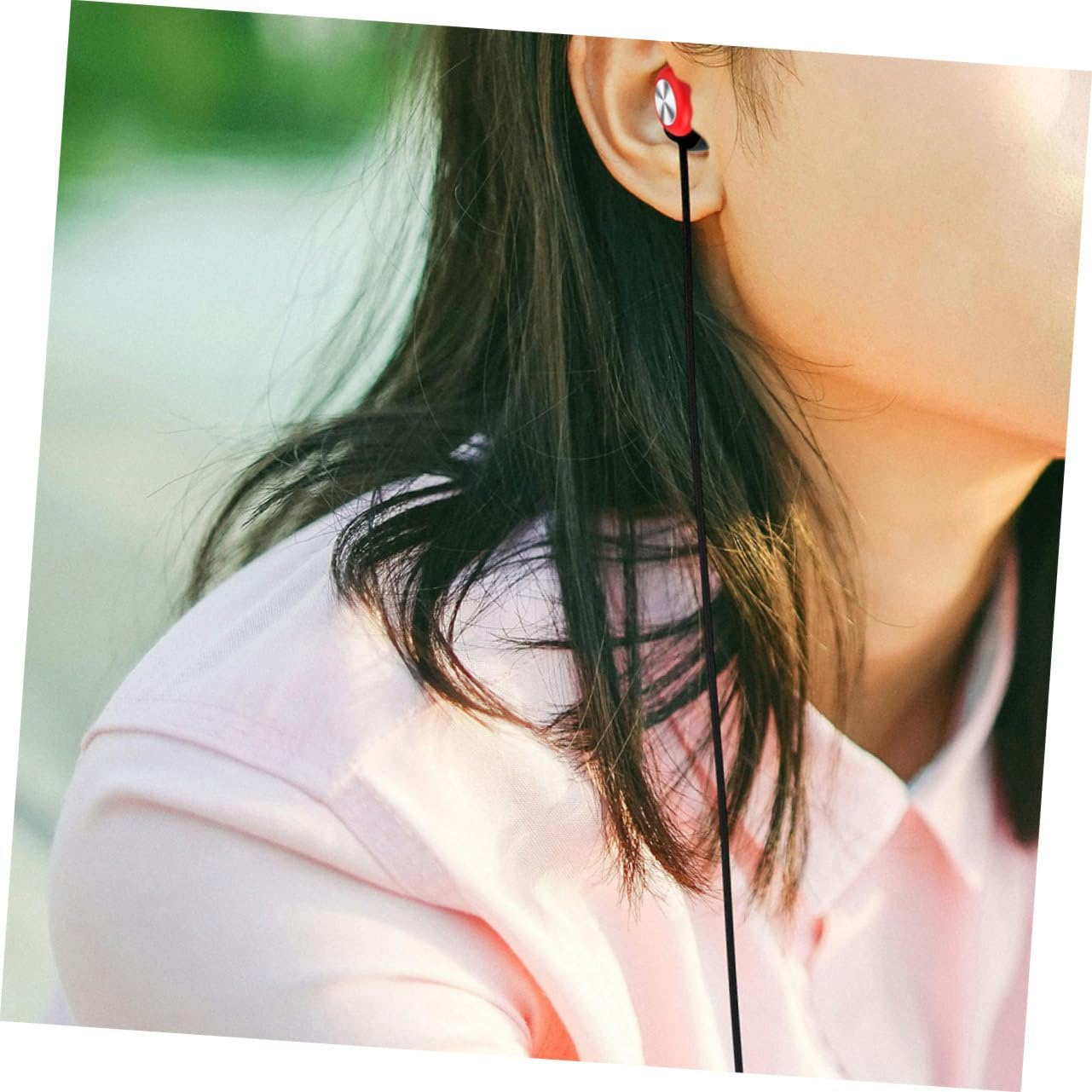 Homoyoyo Earbud Lanyard Silicone Removable Strap for Earbuds Soft Flexible Cord for Outdoor Sports and Daily Use