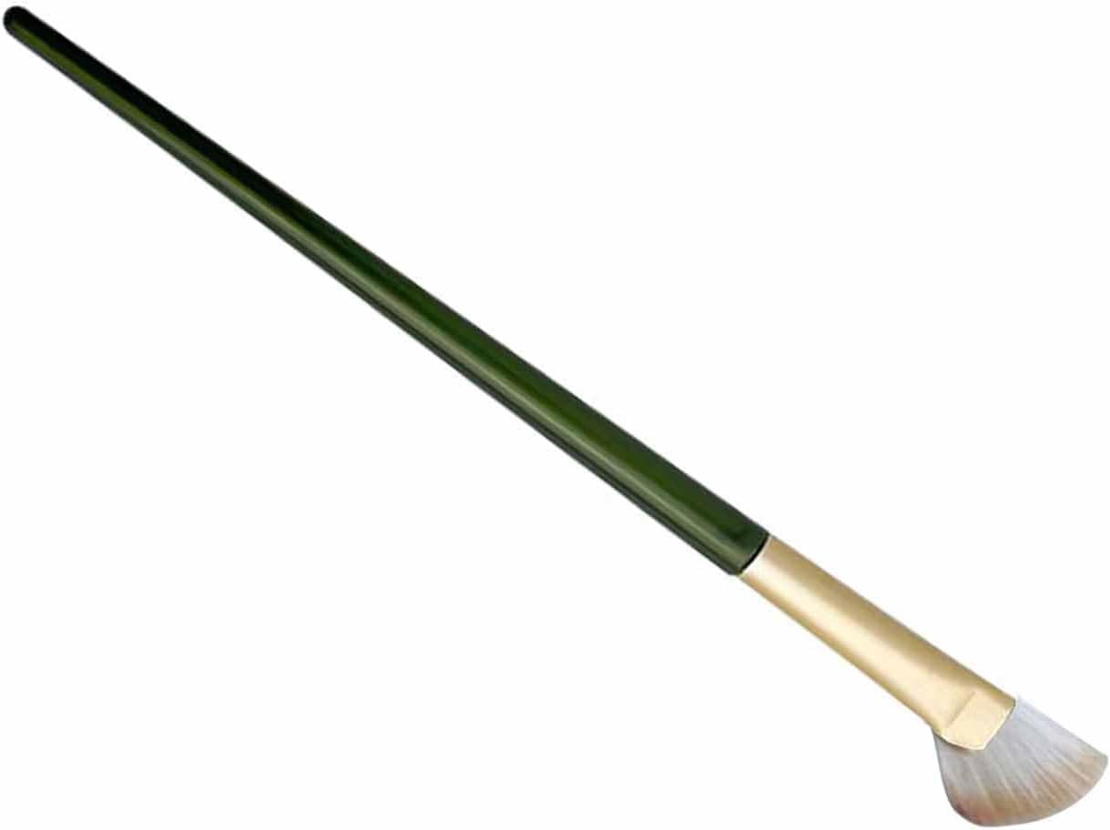 Makeup Brush, Practical, Easy to Use Half Fan Shape, Nose Contour Brush, Soft for Dorm Room or Dressing Room (Beige) image number 2