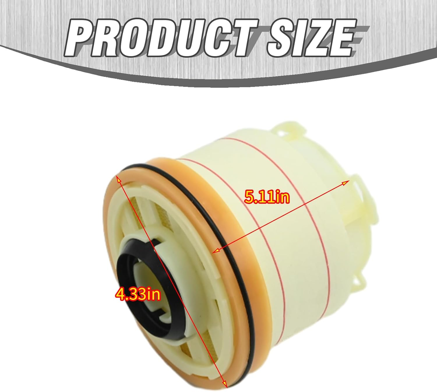 23390-0L050 Fuel Filter Filter Elements Kit, Replacement for FORTUNER KUN51 HILUX KUN16 KUN26 HILUX GDH201 KDH20, Replaces 1770A337 1770A338 F-10200 image number 4
