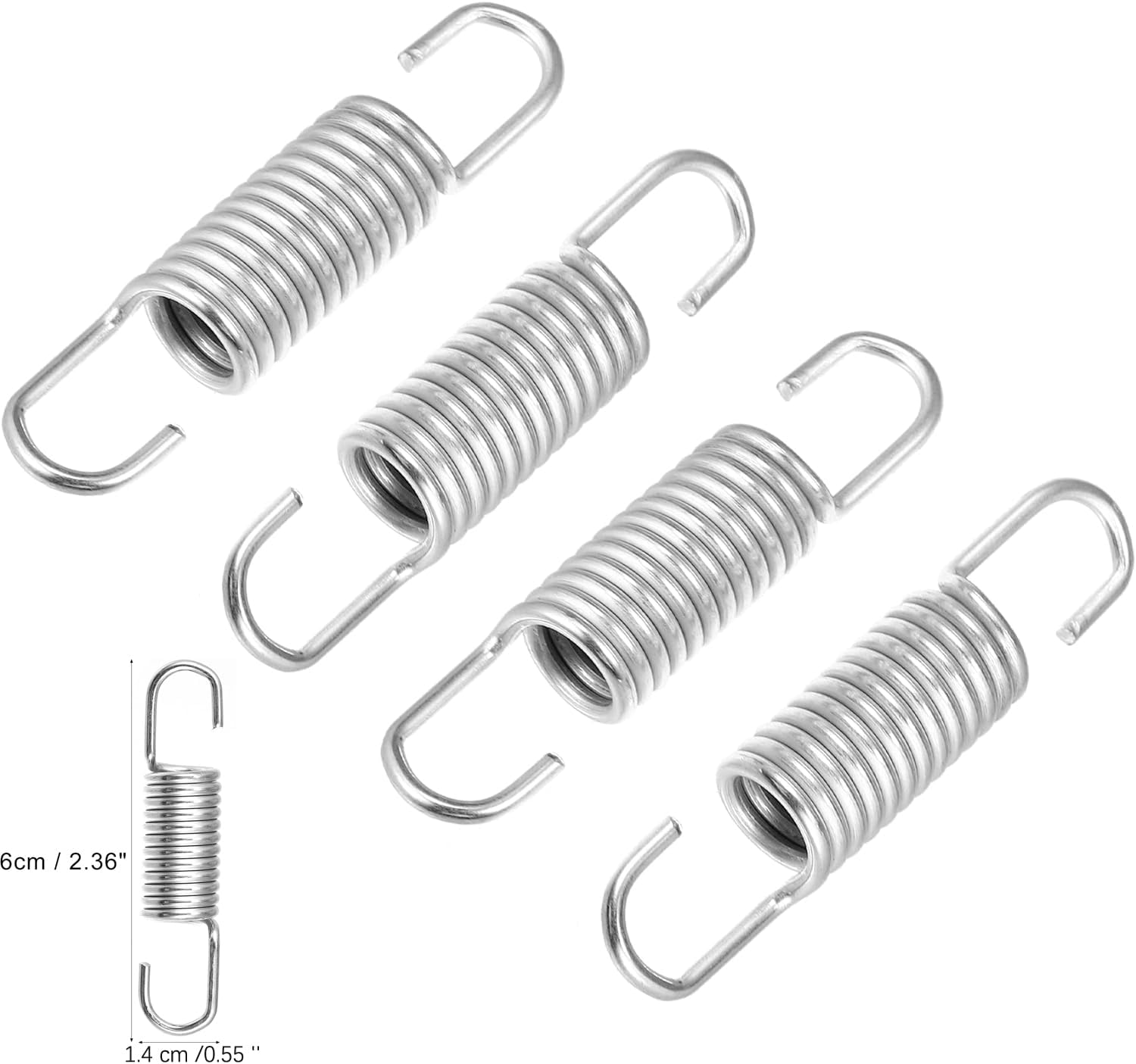 Yehveh 5 Pack Motorcycle Brake Pedal Return Spring 60Mm 2.36'' Rear Lever Clutch Mechanism Tension Springs Replacement for GS125 ATV Suzuki KFX Yamaha Blaster Reclining Chair Recliner Sofa Bed Repair