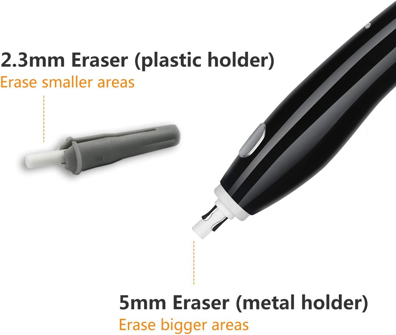 Rechargeable Battery Erasers for Drawing, Sketching Pencils, Derwent Graphite Pencils,Arts and Crafts, Drafting Eraser,Black - Light Blue image number 3