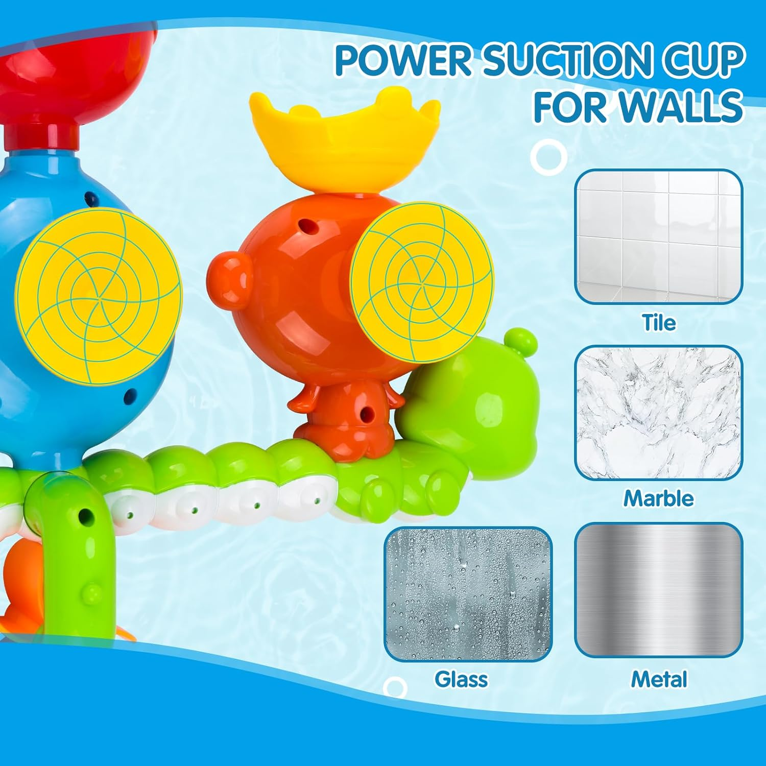 REMOKING Bath Toys for Kids 3 4 5 6 Year Old,Toddler Bath Tub Toys for Baby Infant Boys Girls,Interactive Water Game,Stem Kit Birthday Gift for Boys Girls Bath Time Fun image number 1