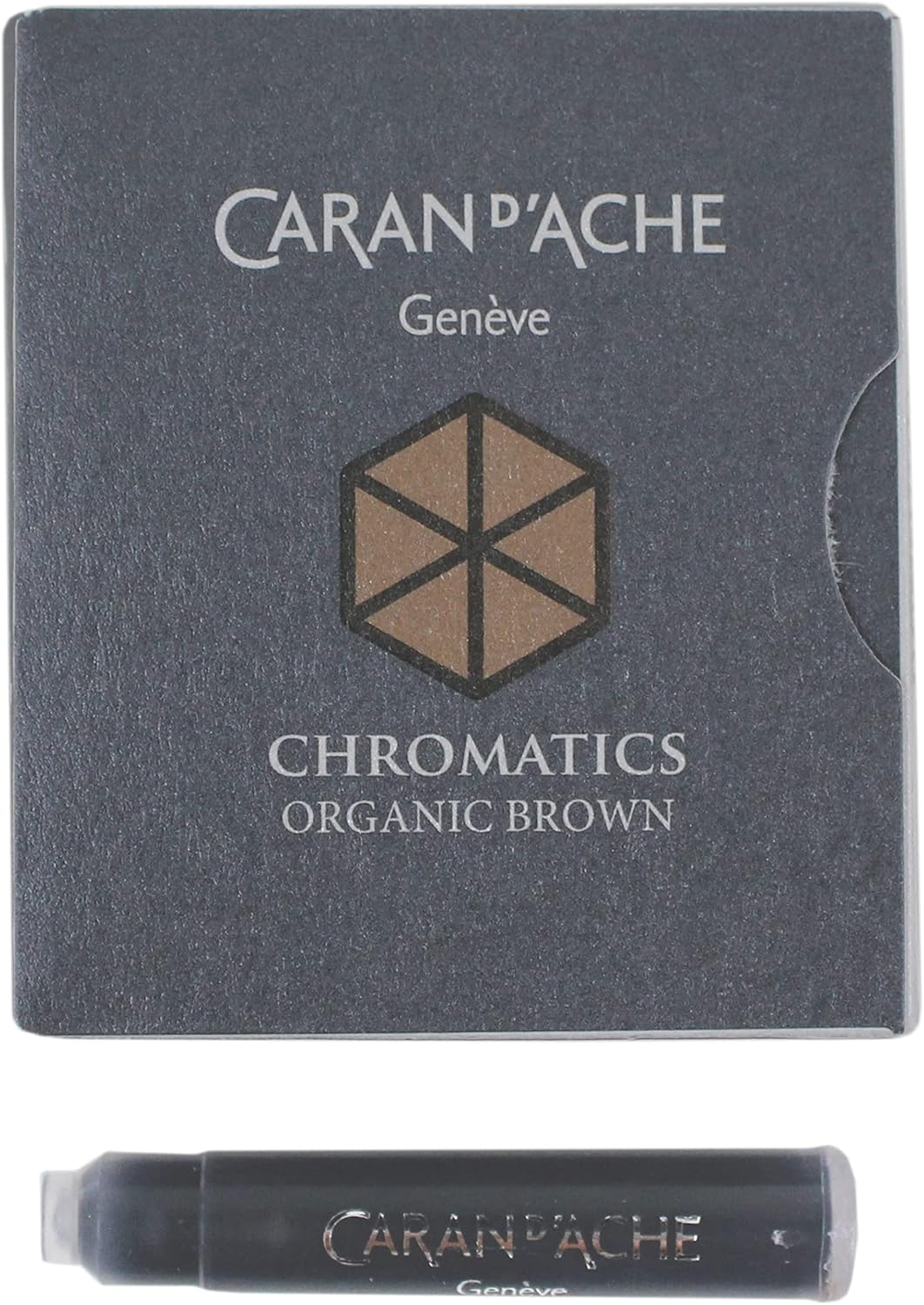 Caran D'Ache CD8021.049 Ink Cartridges - Organic Brown (Pack of 6) image number 5