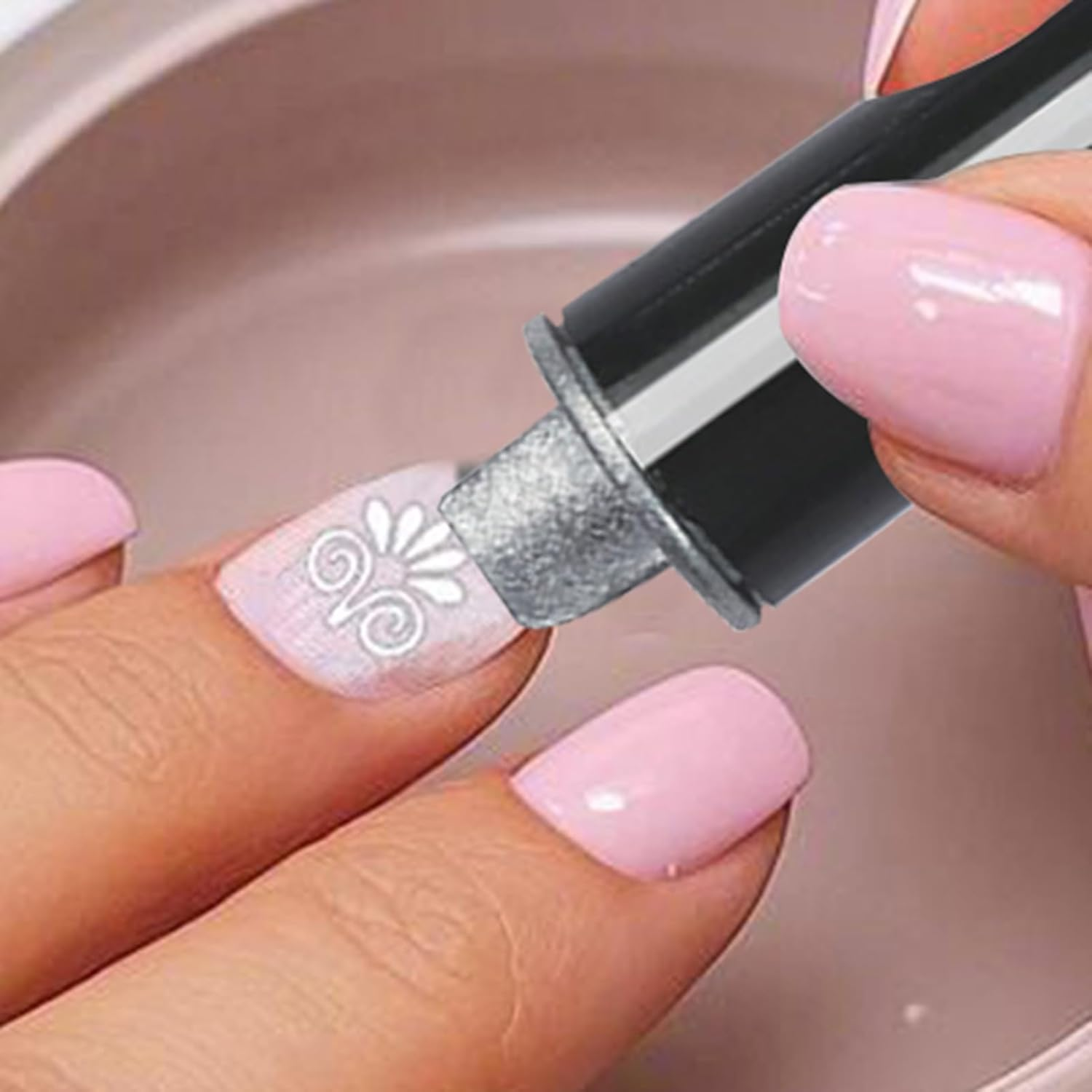 Nail Design Stamp | Nail Stamper Pen | Design Tools with Different Patterns Doodles Kit for Beginners Girls Home Manicure Salon image number 4