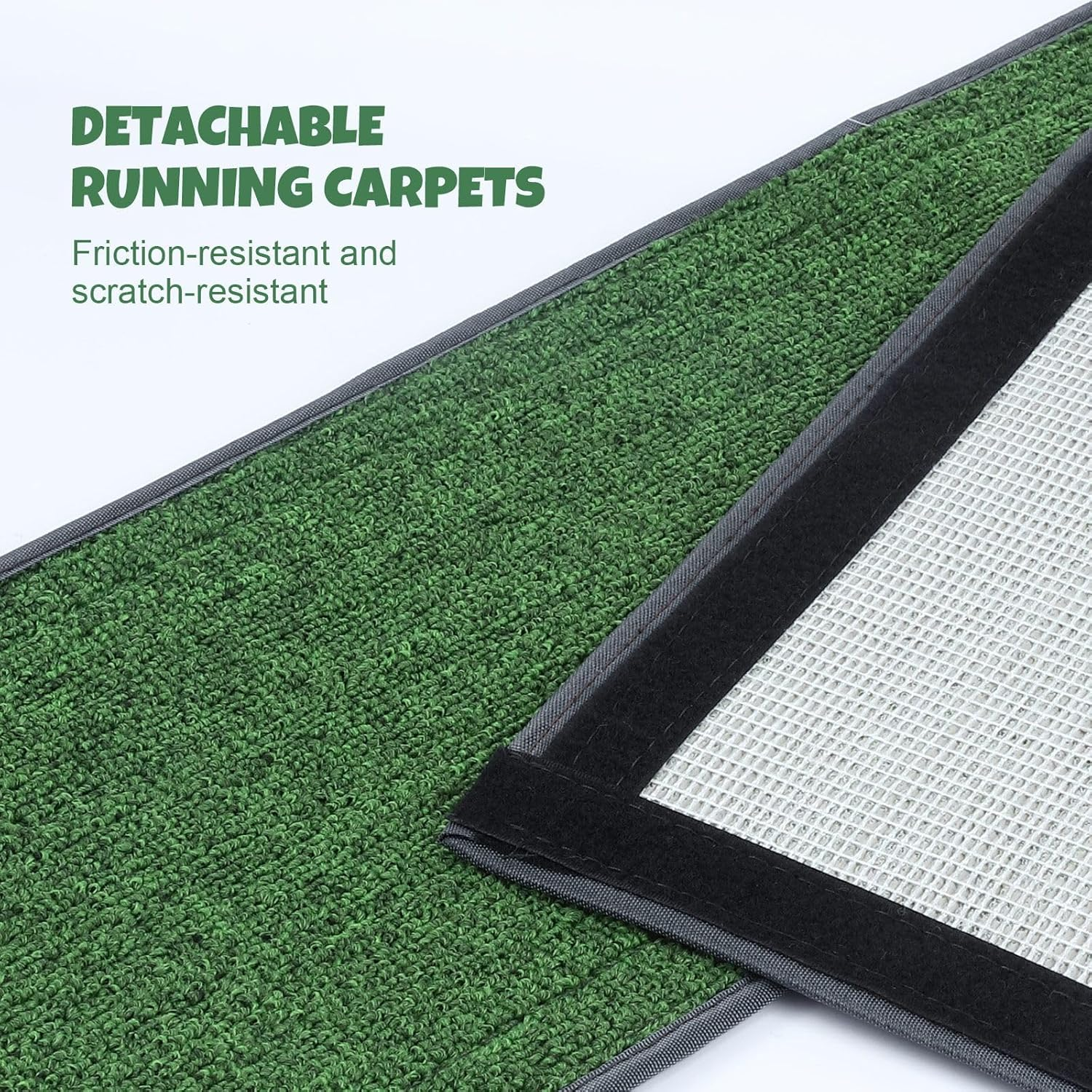 Pet Scene Cat Wheel Running Toy Exerciser Fitness Workout Treadmill Machine Indoor Feline Spinning Walking Training Circle Plastic,With 2PCS Run Surface