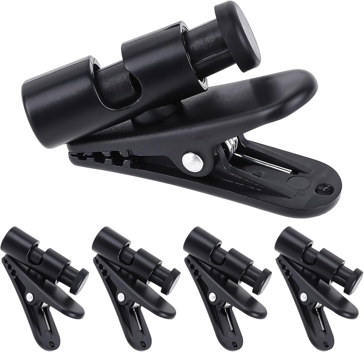 5 Pack Headphone Clips for Earphone Wire Clips Cable Cord Clamp Hooks Collar Headset Clamp Cable Clothing Clips Earphone Winder Earbud Cable Clip Clamp Hooks, Fixing 2-4Mm Headphone Wire image number 5