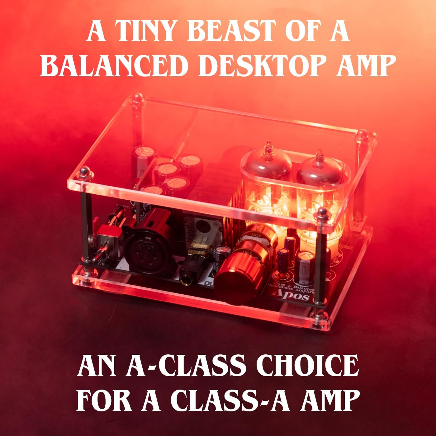 Gremlin Headphone Tube Amplifier - Apos X Community/Class a Balanced for Hifi Desktop Audio/Swappable Tubes 12Au7, 6922 / XLR, 4.4Mm Balanced, 1250 Mw Power/Diy Audio/Loved by Audiophiles image number 3