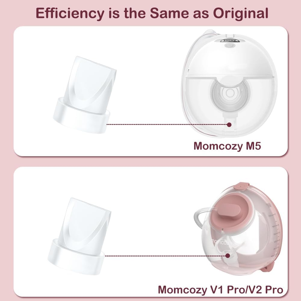 6PCS Duckbill Valves Compatible with Momcozy M5/M6 Wearable Breast Pump, Replacement Pump Parts Accessories Compatible for V2 Pro/V1 Pro Hands Free Breast Pump Parts, Not Original Mom Cozy Accessories