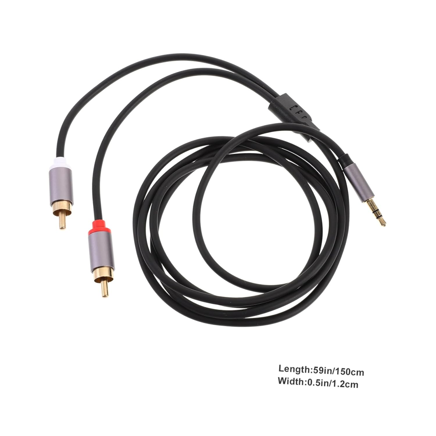 Housoutil 1.5M Double Lotus Audio Cable to Stereo Jack Extension Cable for Headphones and Speakers Auxiliary Cord for Home Theater Setup image number 6