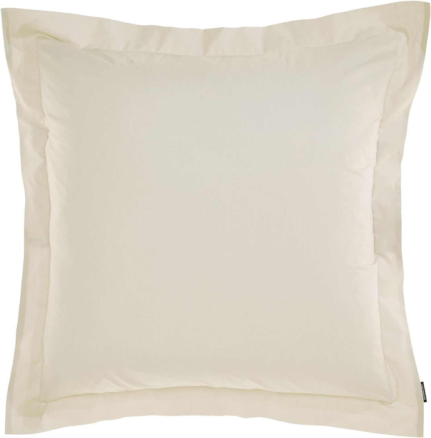 Linen House 300TC Cotton Percale European Pillowcase, Charcoal