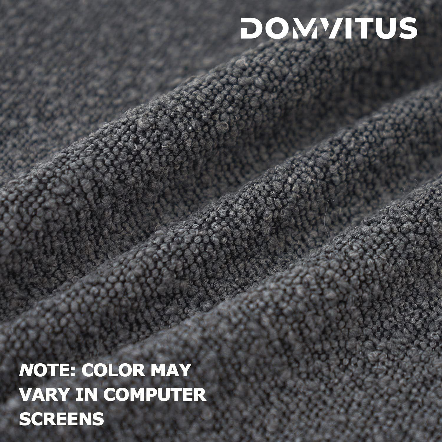 DOMVITUS Boucle Pillow Covers 20X20 Luxury Throw Pillow Covers Decorative Pillows for Bed Sofa Pillows for Living Room Accent Couch Pillows Soft Cushion Case, 1PC, Graphite Grey image number 3