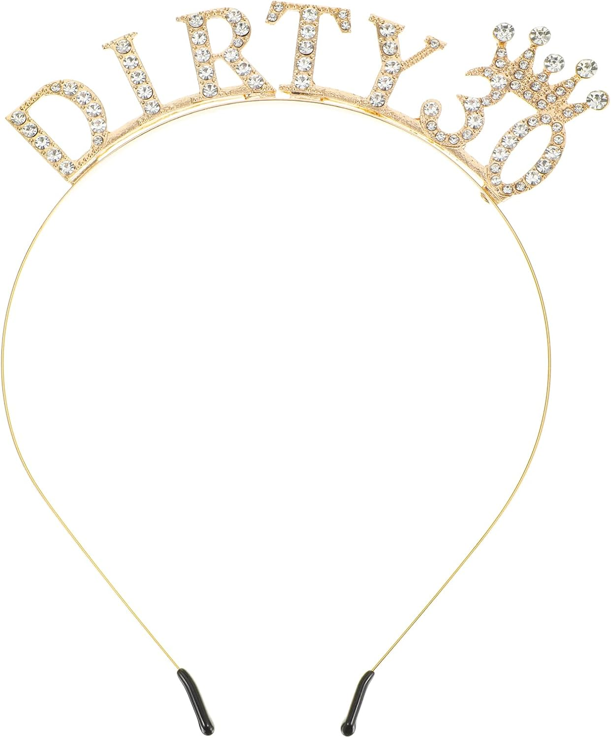 Ymapinc Dirty 30 Birthday Decorations for Her, Gold Tiara Crown, 30Th Birthday Headband, 30Th Birthday Hairband for Women, Happy Birthday Party Favors and Accessories image number 2