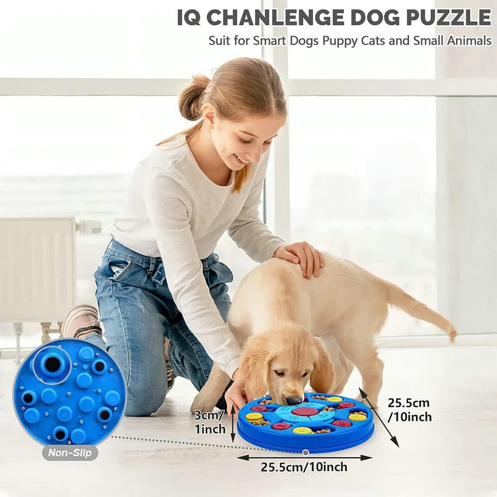 Dog Puzzle Toys Interactive Toy for Puppy IQ Stimulation &Treat Training Dog Games Treat Dispenser for Smart Dogs, Puppy &Cats Fun Feeding (Level 1-3)&hellip;