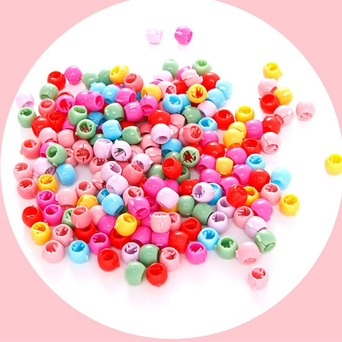 Pack of 40 Hair Clips Colourful Pearl Hair Pins Clamps Small Plastic Hair Clips for Girls Women Accessories image number 2