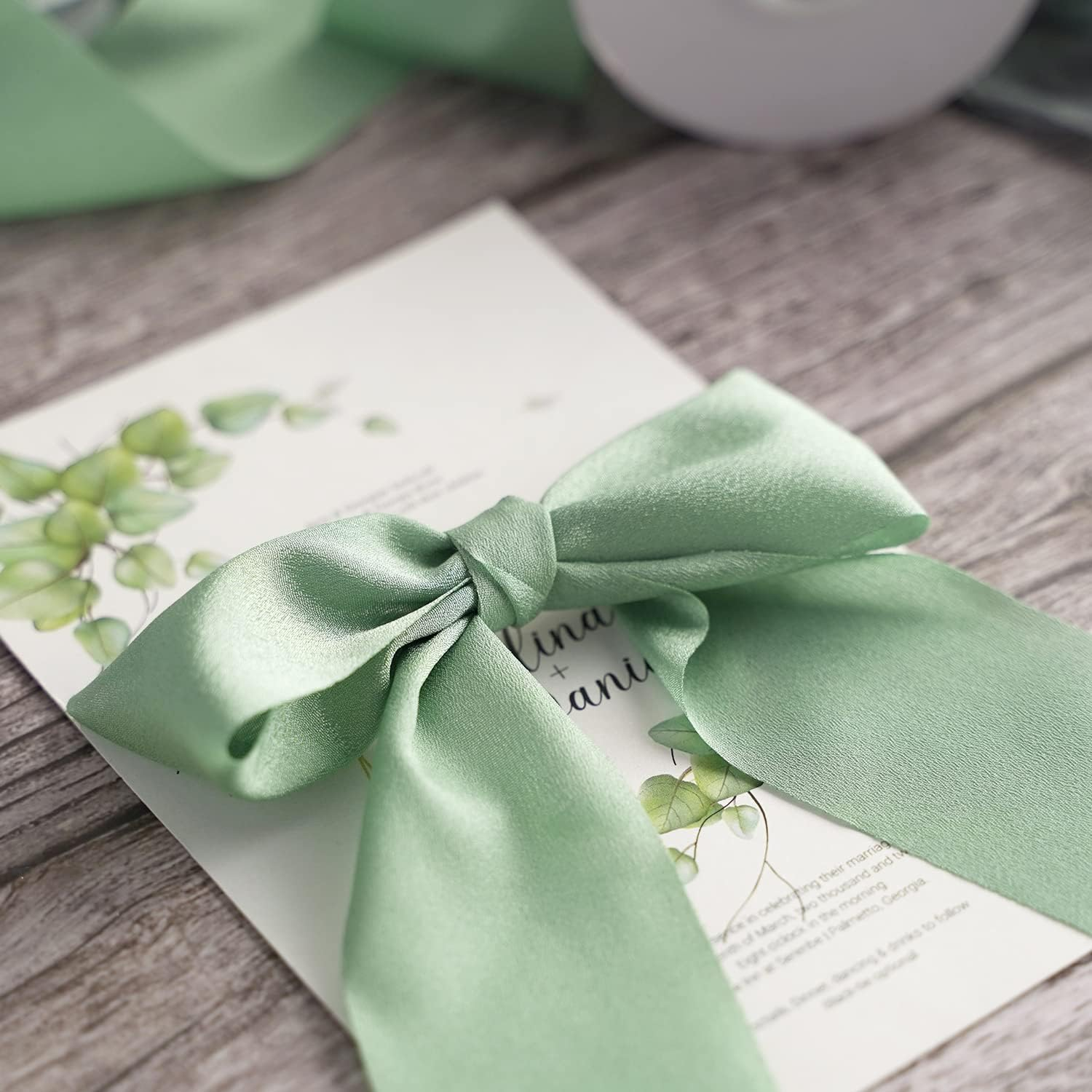 Grosgrain Ribbon Light Brown Wedding Decor Ribbon for Gift Wrapping Bow,Brown,1.5 Inch X 25 Yd image number 1