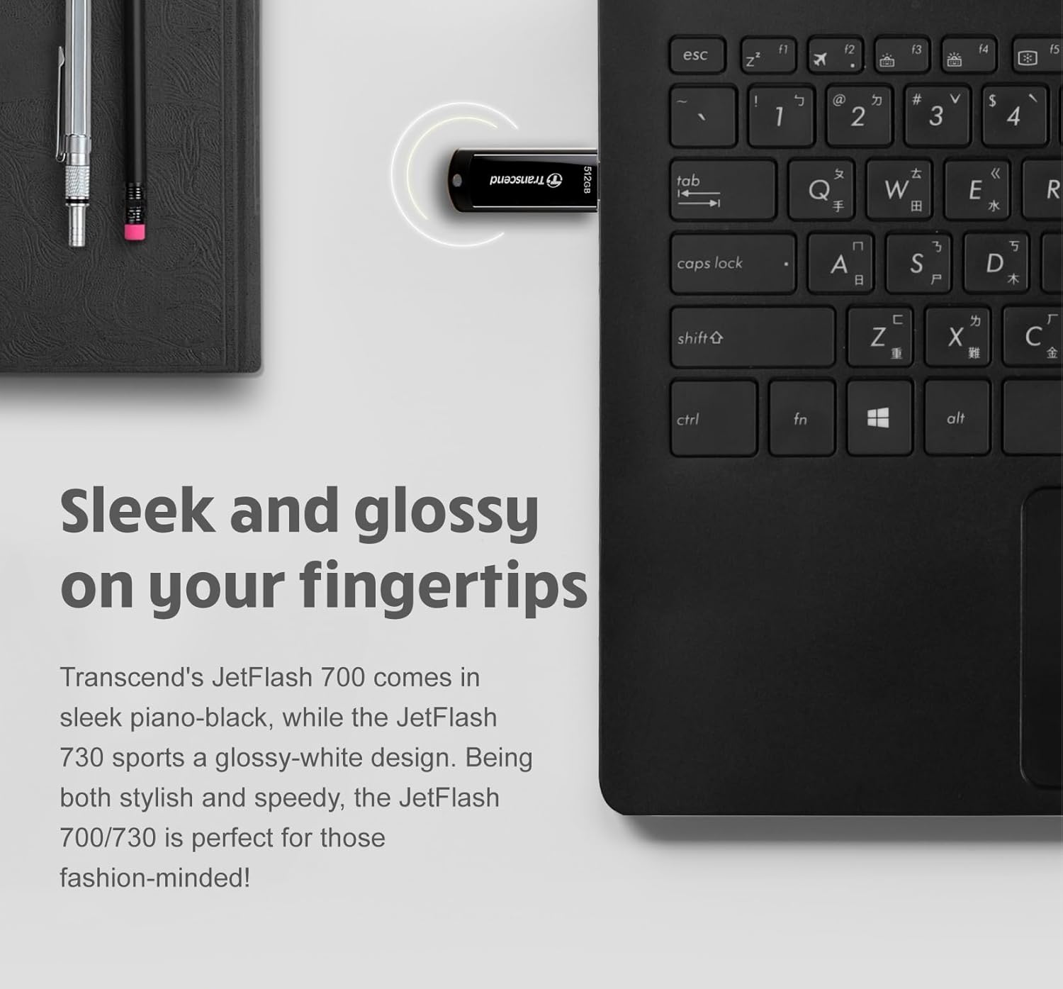 Transcend 16GB Jetflash 700 USB 3.1 Gen 1 Flash Drive USB Stick Black -TS16GJF700 image number 4