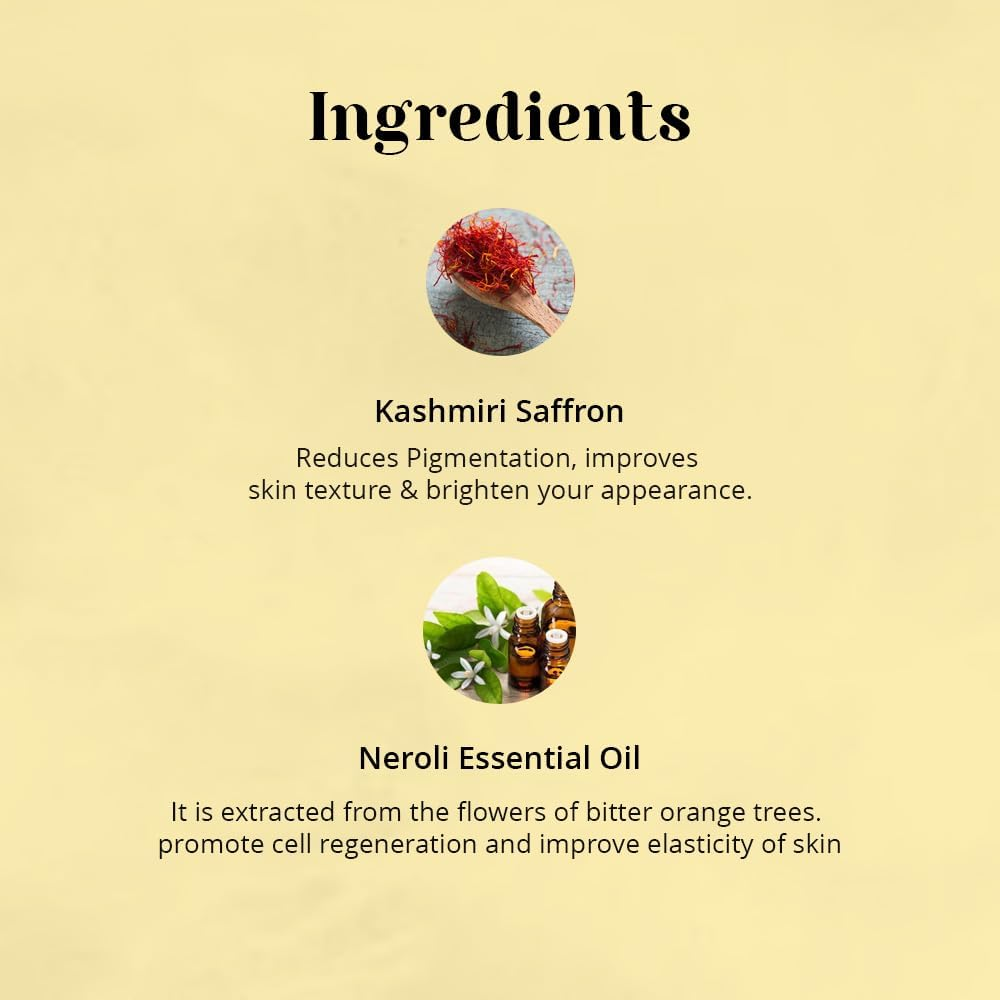 SKYN ORGANIC Co.Kashmiri Saffron and Neroli Body Cleanser Gentle Exfoliating Nourishing Body Wash Mild Cleanser Moisturizes Skin Balances Ph All Skin Type 200Ml image number 3