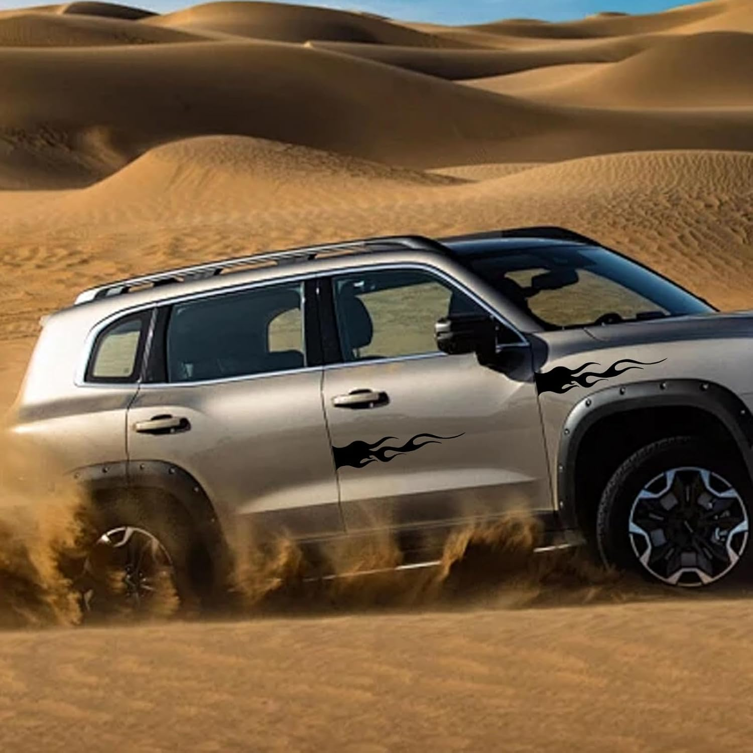 Flame Decals for | Flame Sticker Motorcycle Decals,Car Body Decals Flame Shape Unique Car Decals Car Accessories for Window Bumper Laptop Bottle Glass - Orange1 image number 7