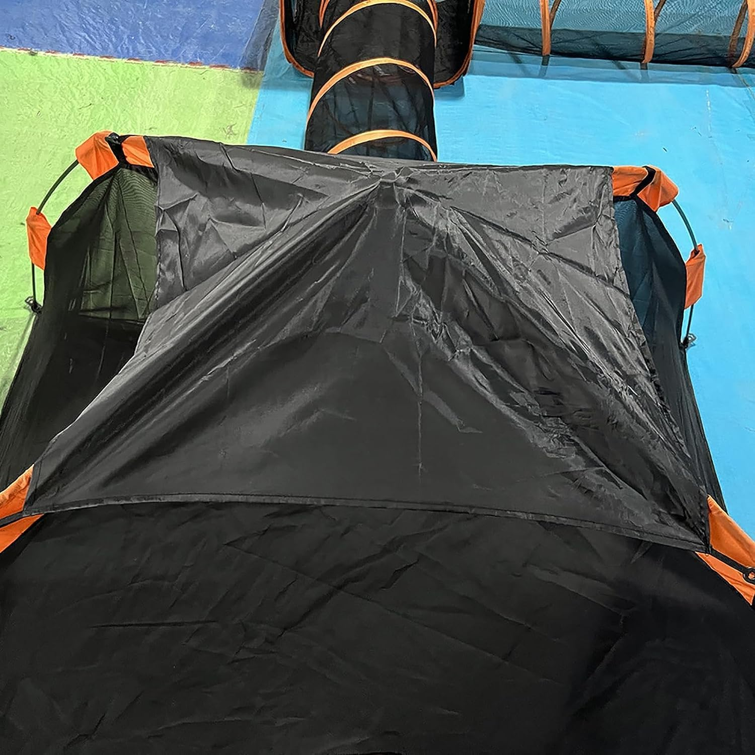 4-In-1 Cat Tunnel for Indoor Cats Outdoor Cat Enclosures Cat Toys Portable Pet Cat Tent Mesh Pet Tunnel Playpen for Small Animal image number 3