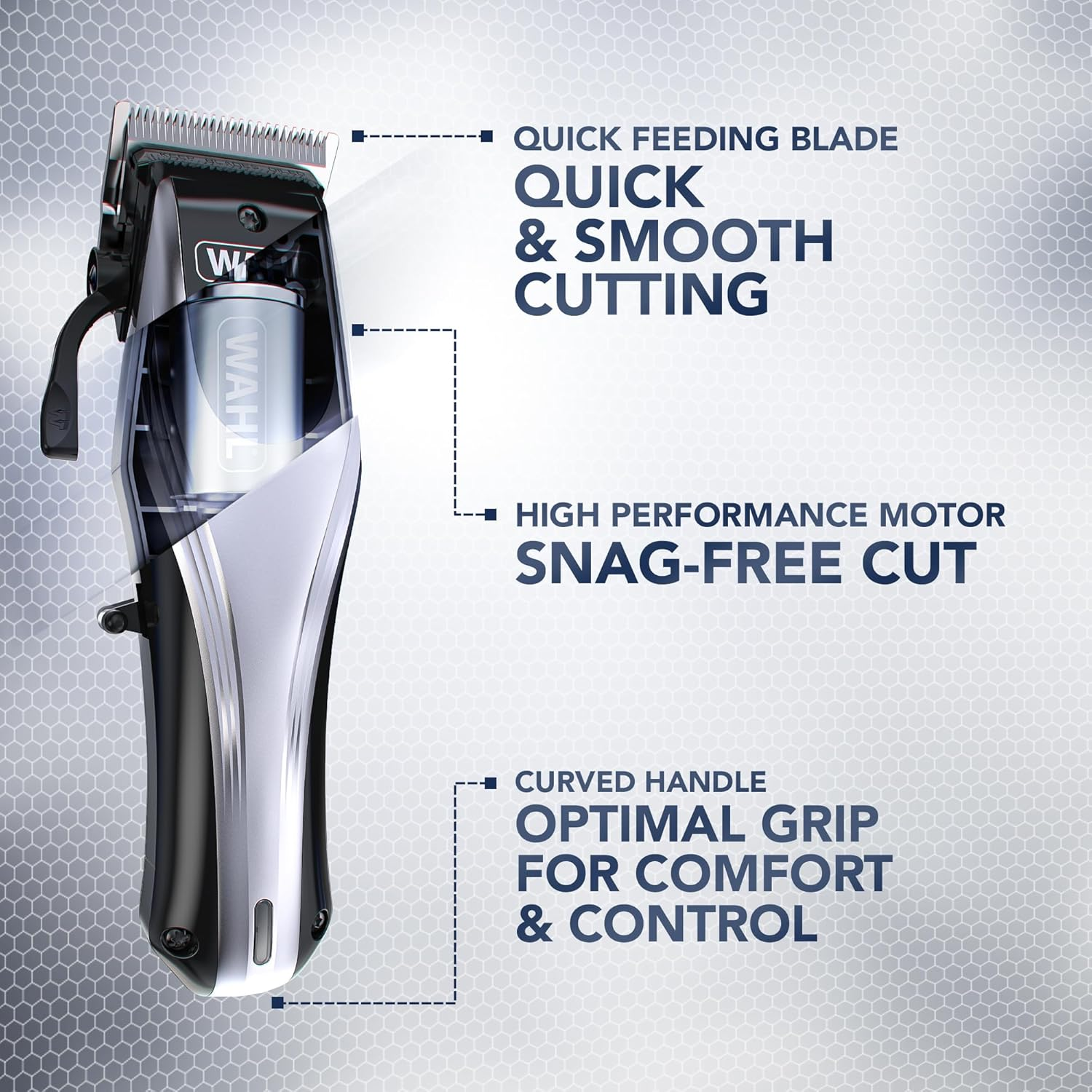 Wahl Rapid Clip Men'S Hair Trimmer - Wireless, Rechargeable Lithium Ion, Professional Quality, Short Hair Trimmer image number 5