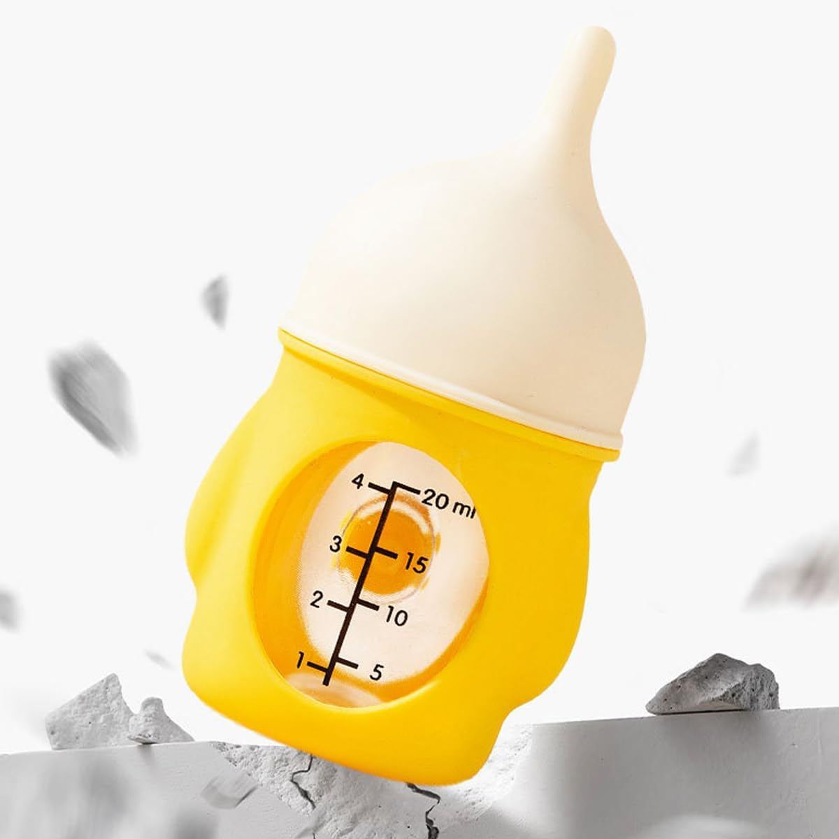 AIMALL 1 Silicone Pet Feeding Bottle with Anti-Choking Valve and Visual Scale for Newborn Puppies and Kittens 20Ml or 80Ml Sizes - 20Ml-Pink image number 5