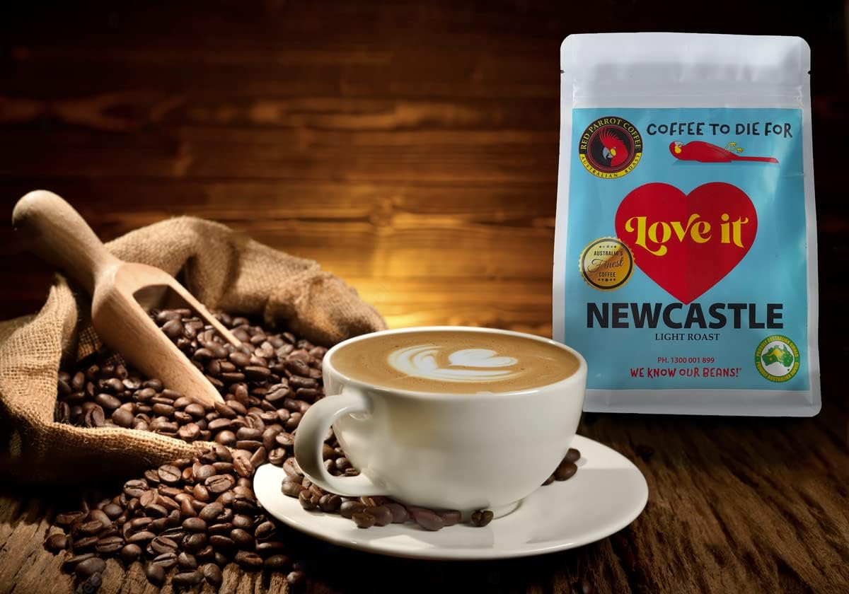 RED PARROT - LOVE IT NEWCASTLE - LIGHT ROAST - 250G image number 1