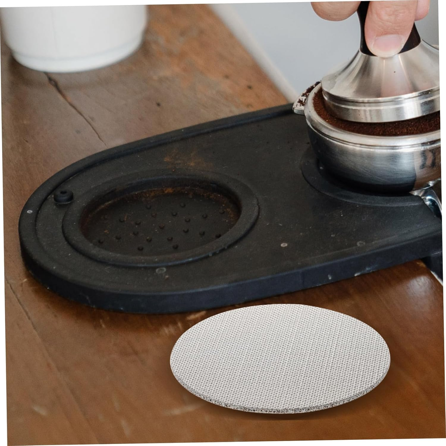 POPETPOP Stainless Filter Mesh Reusable Espresso Screen for Percolators Thickness Easy to Clean Space Saving Design for Fresh Coffee and Loose Tea Enjoyment image number 5