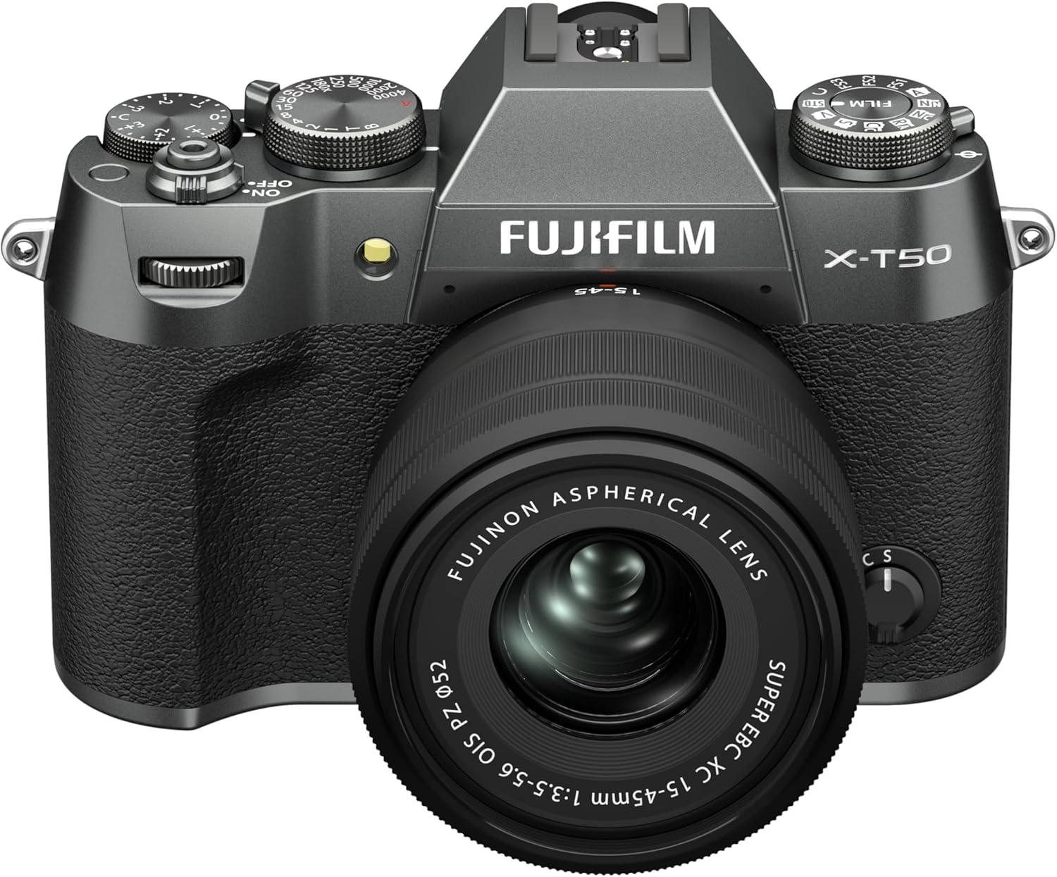 Fujifilm X-T50 Mirrorless Digital Camera, Charcoal Silver + XC 15-45Mm Lens image number 4