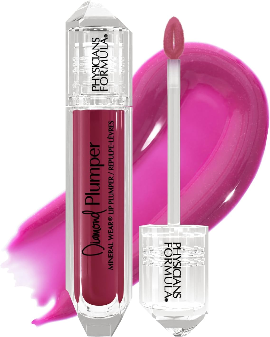 Physicians Formula Mineral Wear Diamond Lip Plumper Gloss, Dermatologist Tested, Brilliant Berry Diamond image number 4