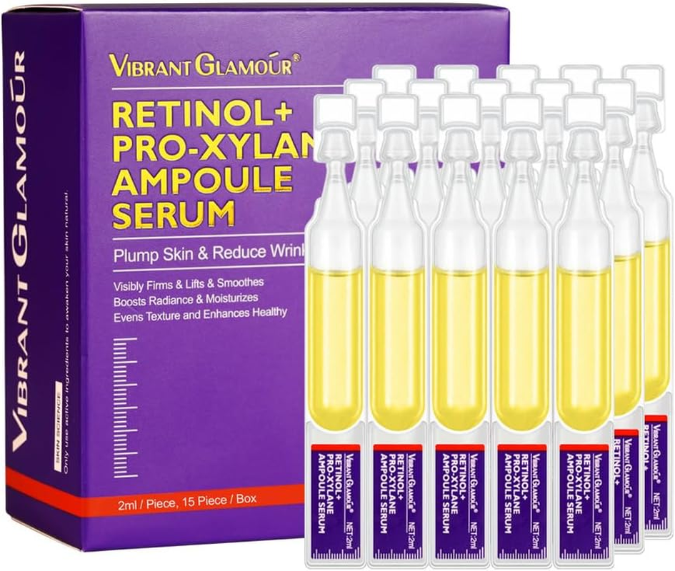 1.2% Retinol Serum Ultra-Hydrating Single-Use Vials 15 Pcs/Anti-Aging & Anti-Wrinkle,With Pro-Xylane, Niacinamide,Hyaluronic Acid,Copper Peptide for a Youthful, Hydrated, and Radiant Complexion image number 1