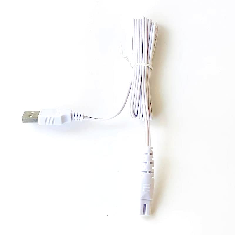 USB Charging Cable for Water Flosser, Portable Cordless Oral Irrigator Replacement Cable, Compatible with Nicwell Fairywill Aquasonic Nicefeel Oralfree INSMART TUREWELL Yafex Zerhunt Tovendor Hangsun - White 1Pcs image number 5