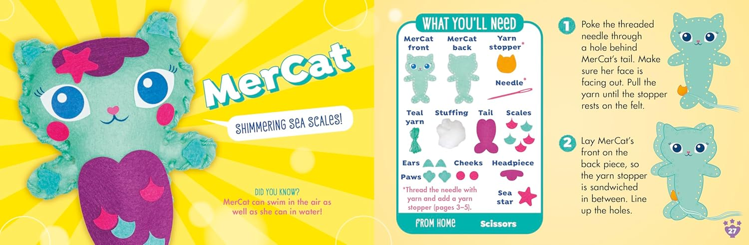 Gabby'S Dollhouse: My Simple Sewing (Dreamworks: Klutz JR) image number 2