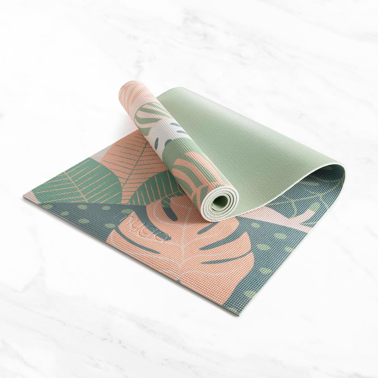 Myga 6Mm Printed Yoga Mat - Non-Slip Exercise Mat for Men & Women - Thick & Comfortable for Yoga, Pilates & Meditation - Lightweight & Durable for Home, Gym & Travel - 173Cm X 61Cm - Palm image number 5