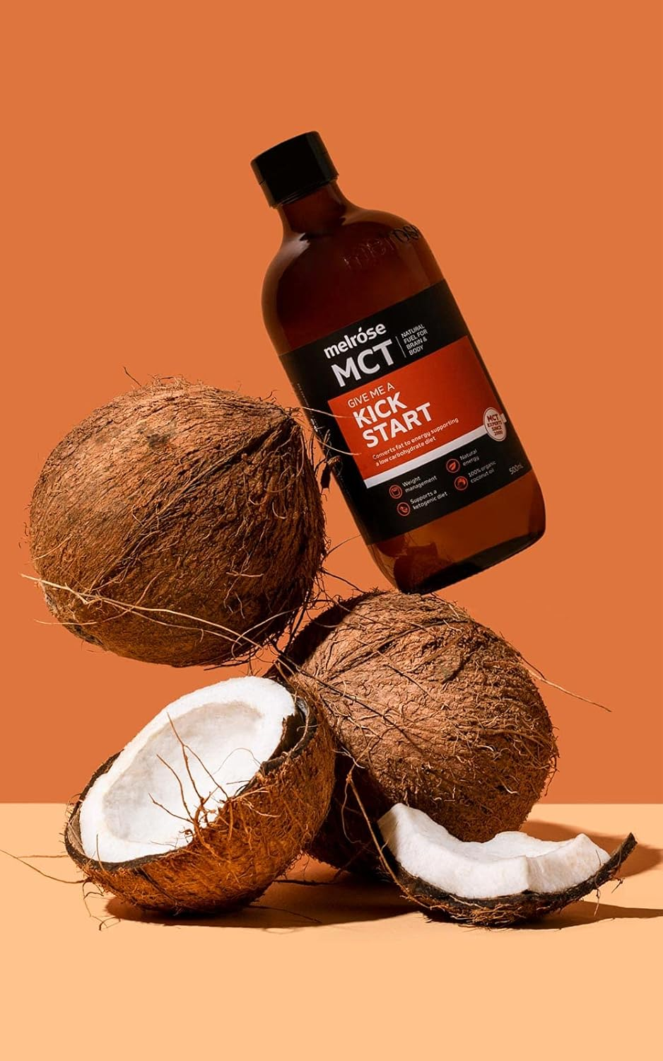 Melrose MCT Oil Kick Start, 100% Coconut Oil, 500Ml image number 1