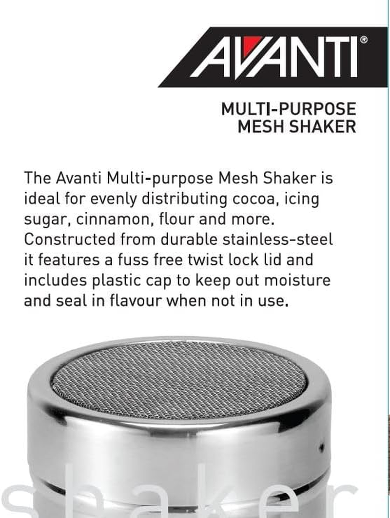 Avanti Stainless Steel Mesh Top Shaker, Silver image number 2