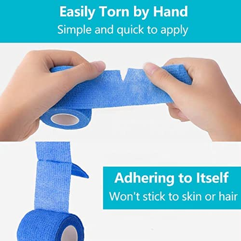 YOZOTI 24 Packs Self Adherent Cohesive Wrap 2'' Wide, 5 Yards, Elastic Self Adhesive Tape, All Sports Athletic Tape, Non-Woven Wrap, Breathable Tape image number 3