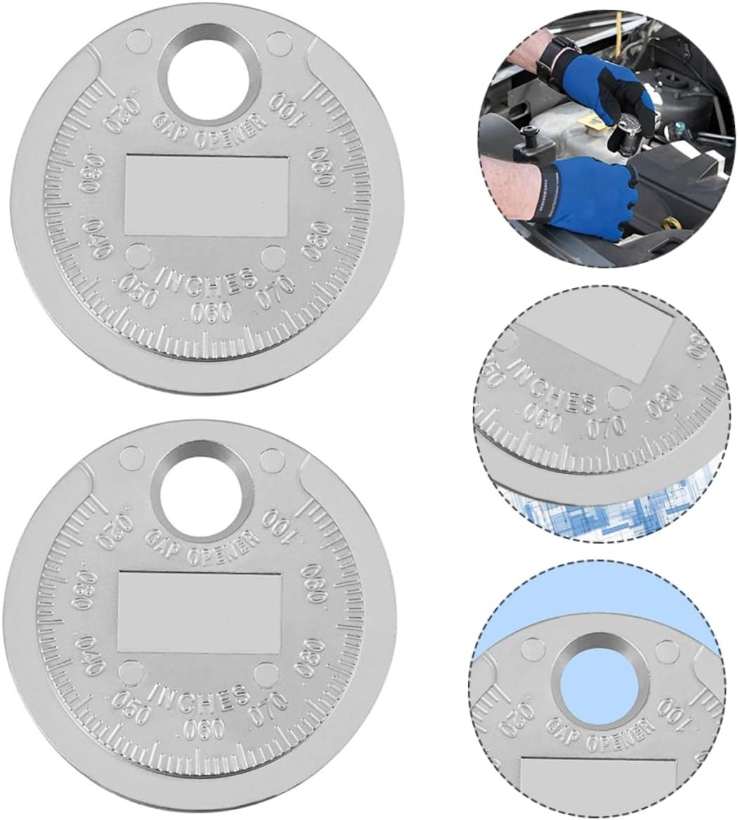 SEWOART Spark Plug Gaps Gauge Tool 2Pcs Wire Feeler Gauge Carbon Steel Accurate Measurement for Automotive Ignition Maintenance and Repair image number 3