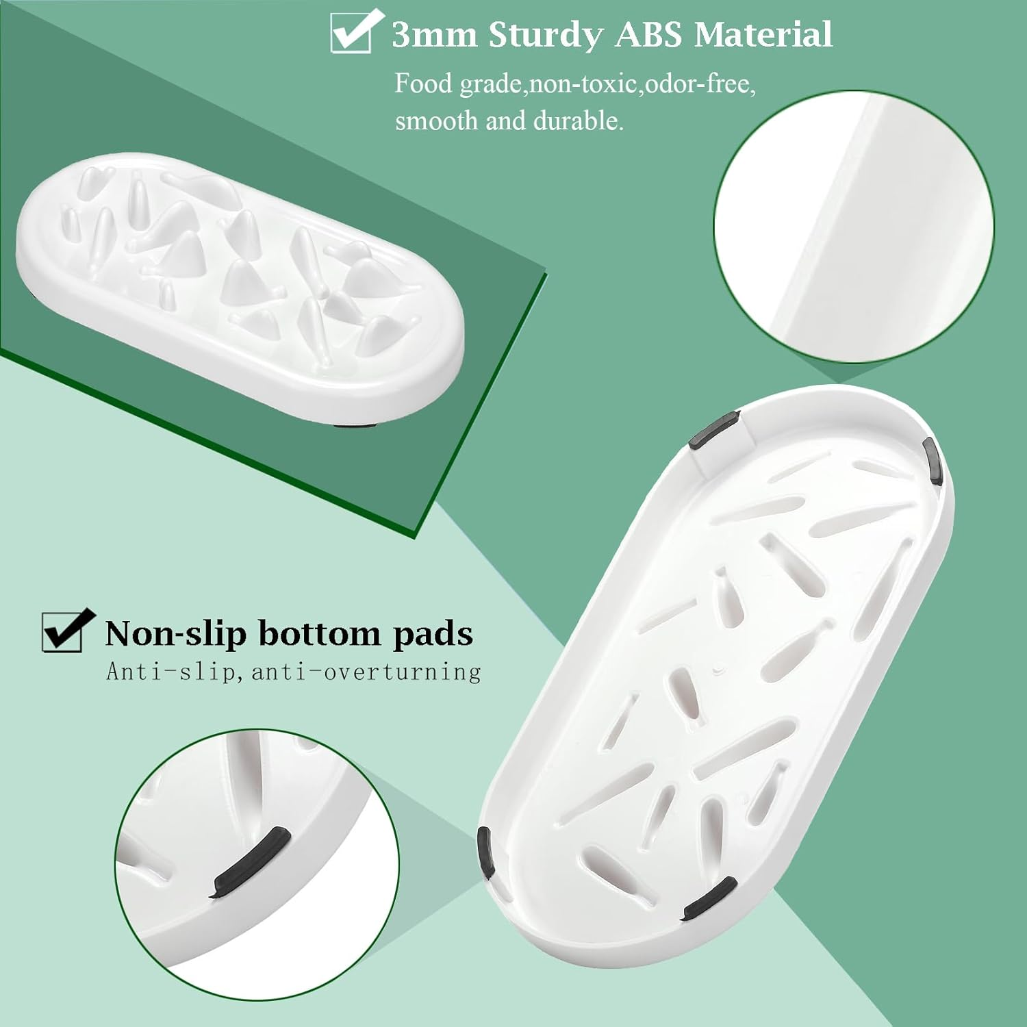 TOPNICES Upgraded Slow Feeder Cat Bowls, Fun Pet Feeder Bowl Stopper,Interactive Bloat Stop Cat Feeder,Durable and Prevents Obesity Improves Digestion Pet Bowl image number 4