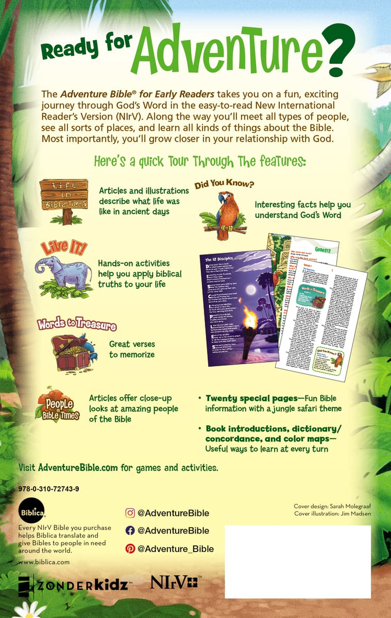 NIRV Adventure Bible for Early Readers image number 1