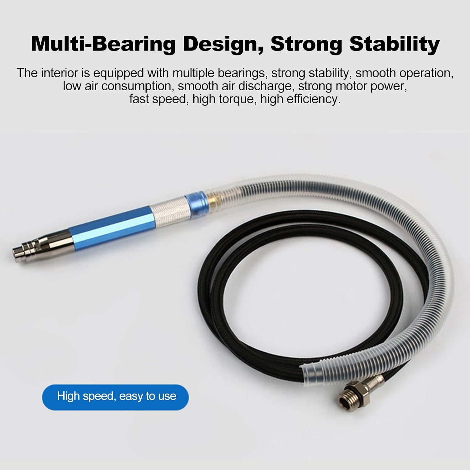 Air Die Grinder Kit, Pneumatic Pencil Die Grinder with Speed Switch, Lightweight Pneumatic Pencil Grinder for Polishing, Engraving image number 6