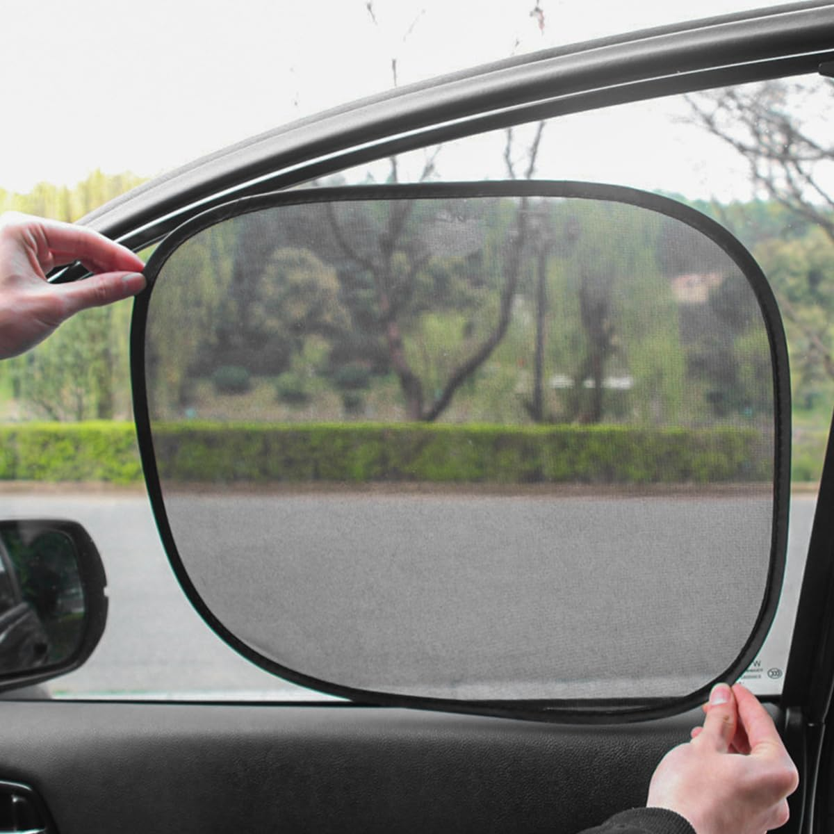 2Pcs NUZAMAS 44X37Cm Car Window Shades Side Window Screens Rear Window Sunshade Sun Protection and Heat Insulation Side Shield for Anyone