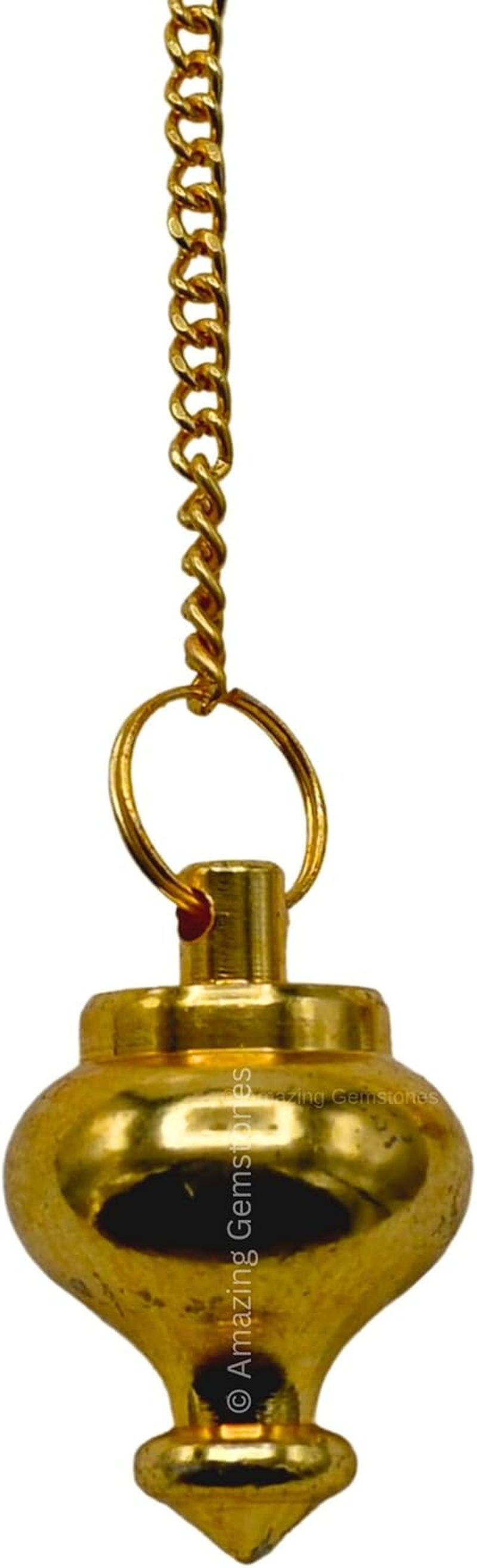 Double ISIS - Openable Gold Metaphysical Metal Dowsing Pendulums for Divination, Meditation and Reiki Healing MP21